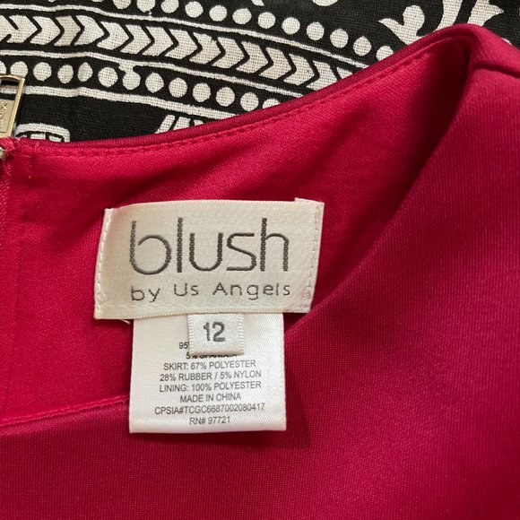 Blush by US Angels Fuchsia and White semi-formal Girls Dress Size 12 - Picture 3 of 4